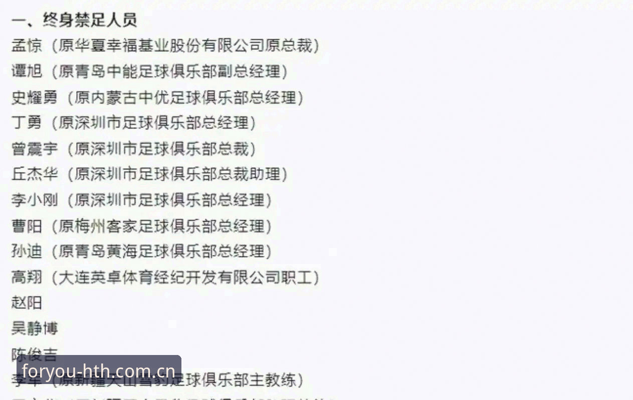 足协禁足名单深度解析：规避足球行业风险的实用指南